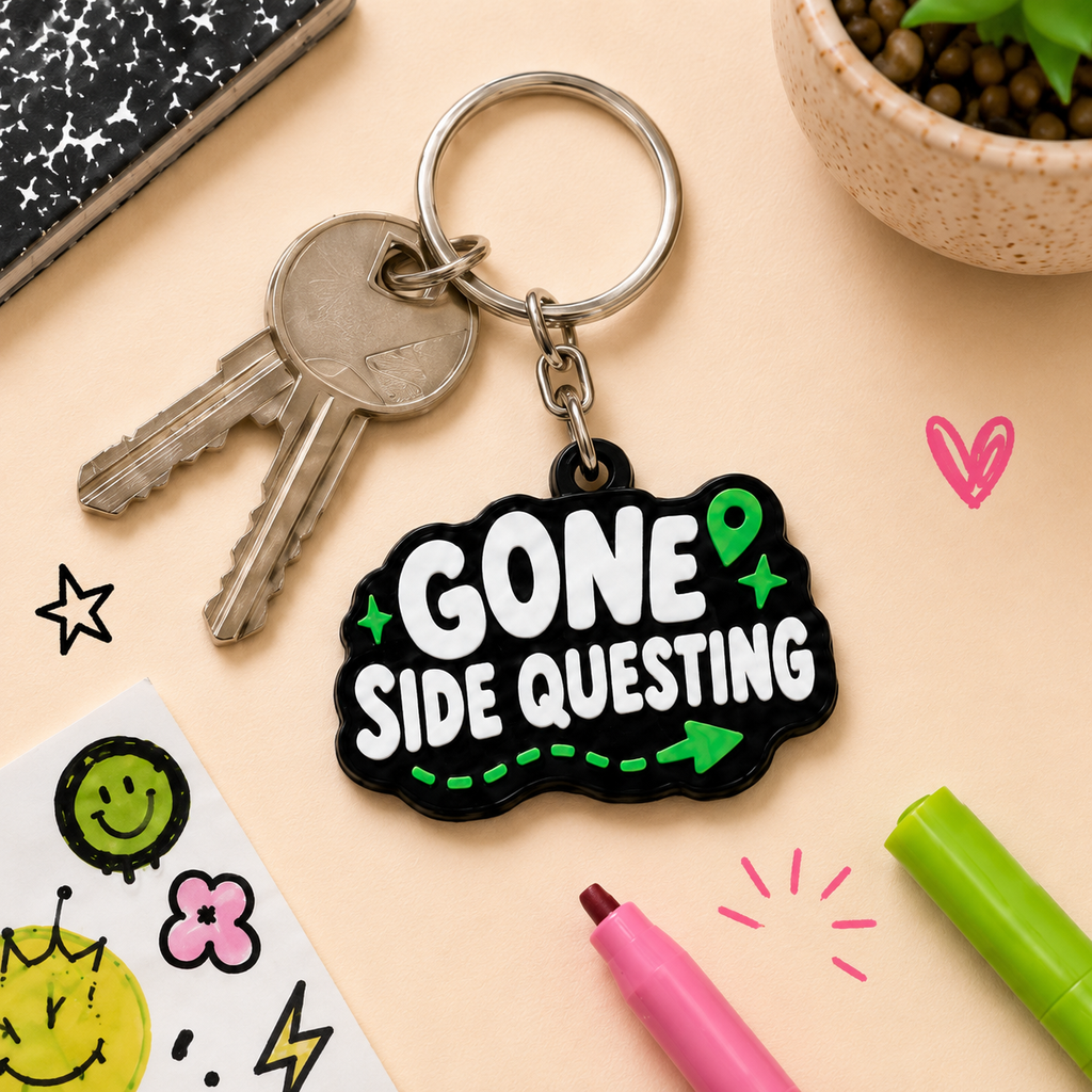 Gone Side Questing Magnet or Keychain
