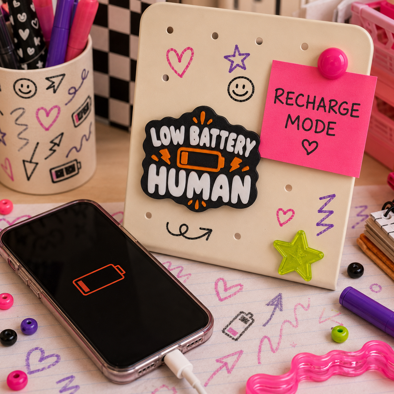 Low battery Human
