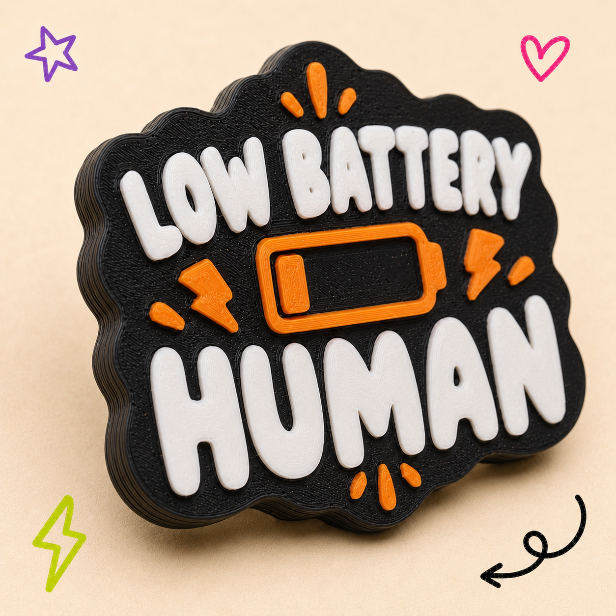 Low battery Human