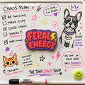 Feral Energy Magnet or Keychain
