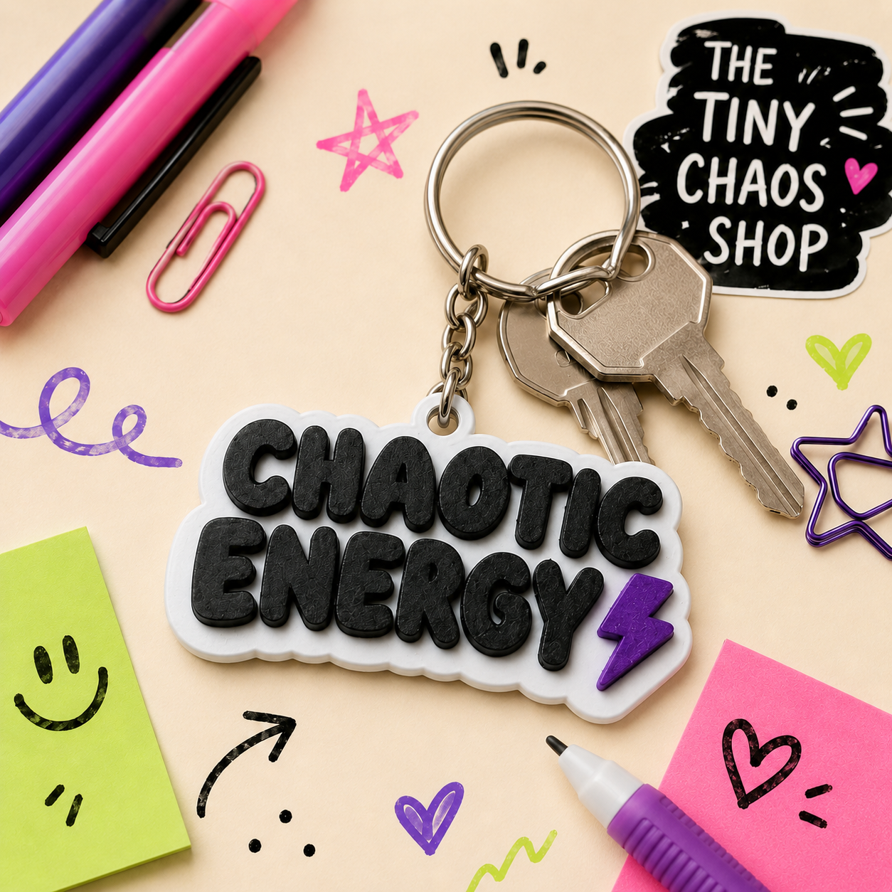 Chaotic Energy Magnet or Keychain